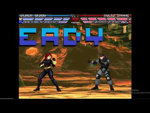 Karane MUGEN Battle #621: Black Widow vs Solid Snake