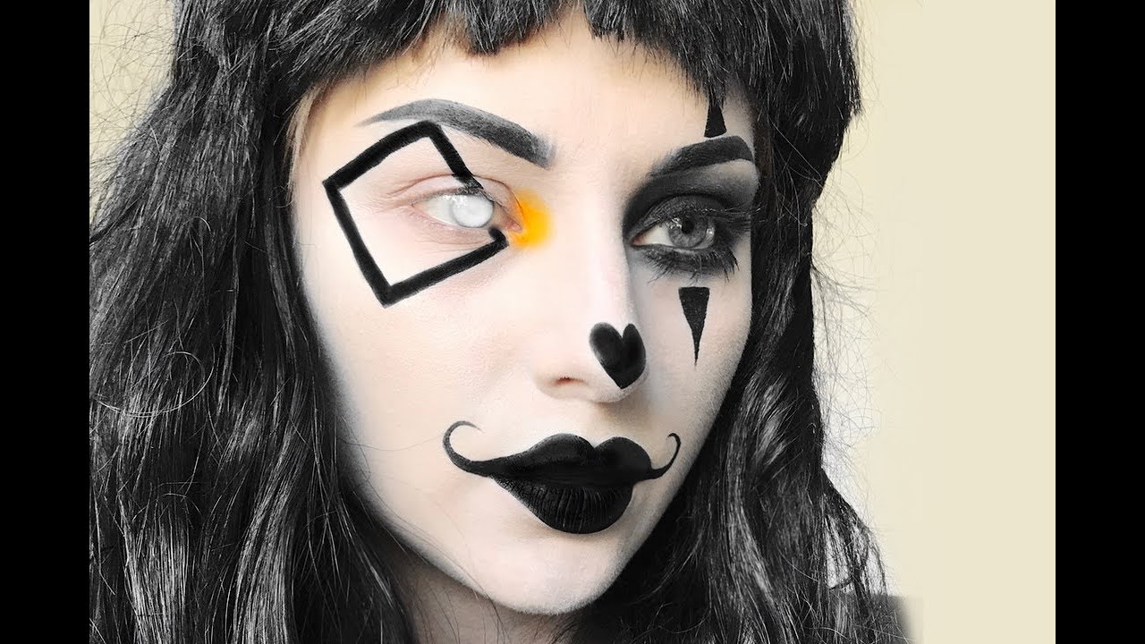 Mime Clown Halloween Makeup Tutorial YouTube