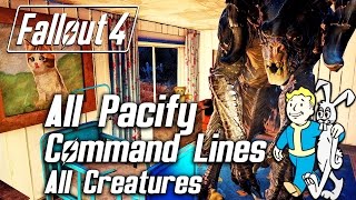 Fallout 4 - All Unique Pacify Command Lines - All Creatures