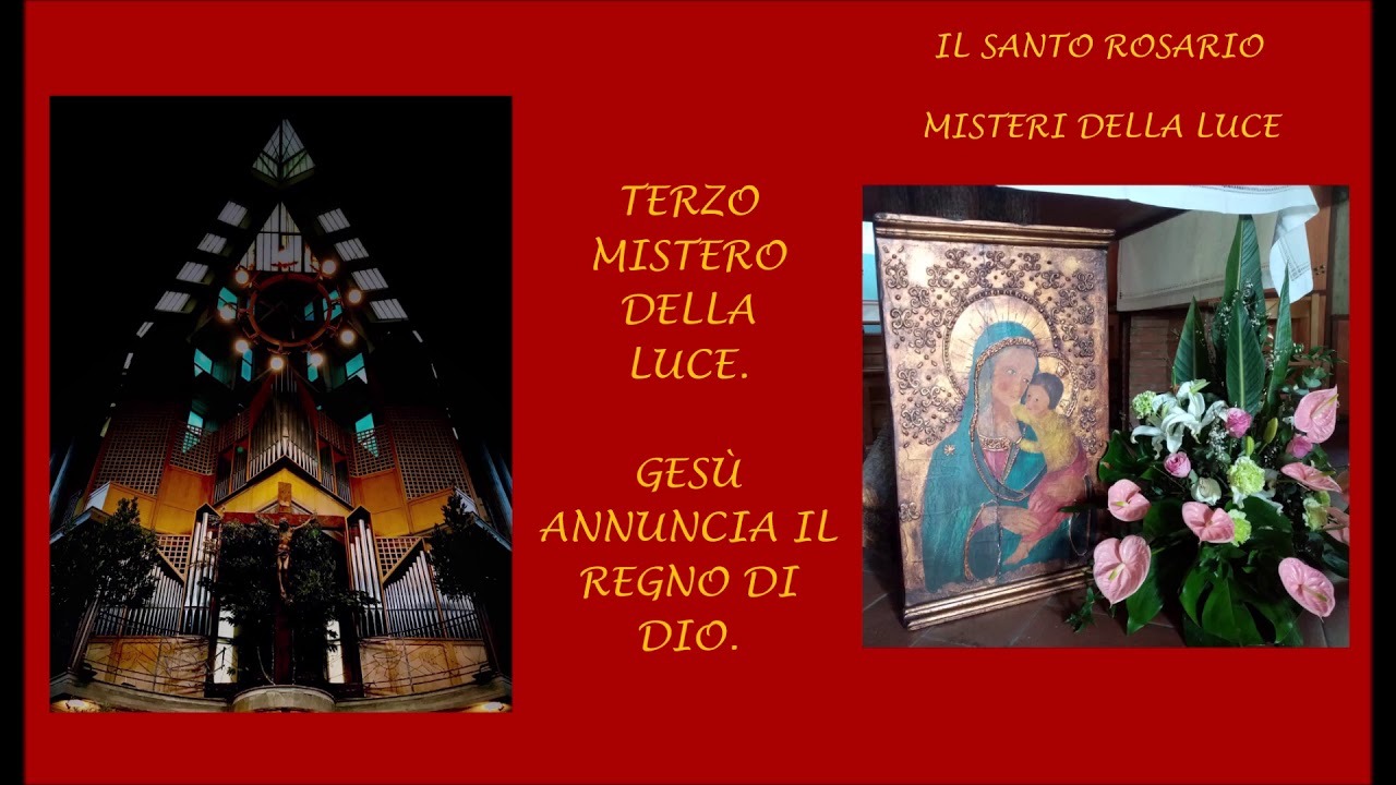 Il santo Rosario Misteri della luce (Giovedì) YouTube Il santo Rosario Misteri della luce (Giovedì) YouTube