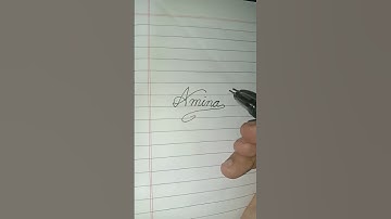 How to write Amina name