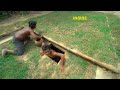 2 man build dugout underground bamboo decor and swimming pools
