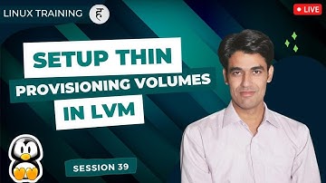 Session-39 | Setup Thin Provisioning Volumes in Logical Volume (LVM) in RHEL 8 | Nehra Classes