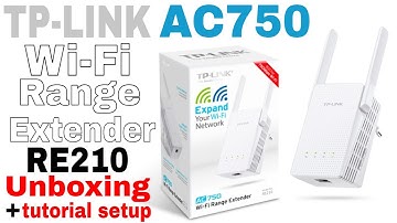 TP-LINK AC750 Wi-Fi Range Extender RE210 (unboxing & tutorial setup) easy!!!
