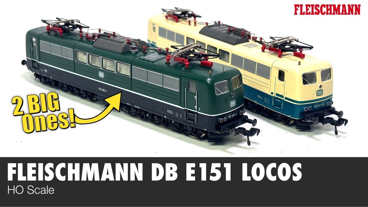 2 BIG ONES! Fleischmann's E151 Electric Locomotives | HO Scale