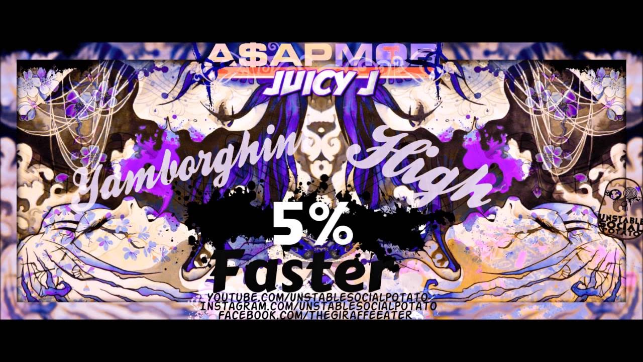 AAP Mob High [Ft. Juicy J] (Bass Boosted 5 Faster