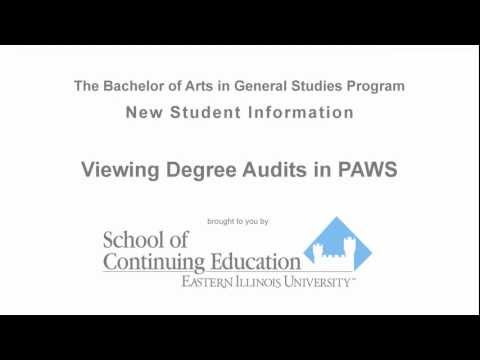 Viewing Degree Audits in Paws