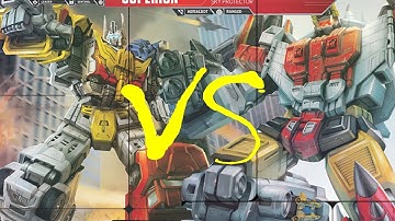 Optimus Maximus Versus Superion - Transformers Trading Card Game TCG