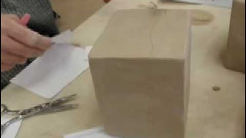 How to make a ceramic box with firm slabs part 5