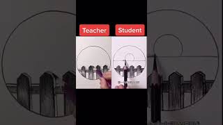 Teacher vs Student drawing challenge - drawing- art - 6 #shorts #respect Teacher vs Student drawing challenge - drawing- art - 6 #shorts #respect