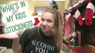 Stocking Stuffers For 4 Kids || WHAT'S IN MY KIDS STOCKINGS 2019