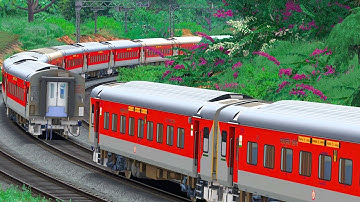 TRAIN COACH PARTED IN HIGH SPEED TRAIN | BUMPY RAILROAD | Train Simulator | Railworks | NTG GAMING