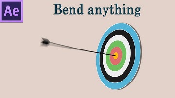 After Effects tutorial - Creates vibration motion of the arrow when it hit the target - 119
