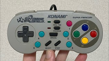 Nintendo Super Famicom Konami Hissatsu Command Controller RetroBright コナミ必殺コマンドコントローラー Clean and Fix
