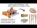 Advance atc cnc router  flat mode and rotary turning carving   jak machinery