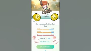 Using Gold Bottle Cap For✨️Shiny Meloetta in Pokemon GO