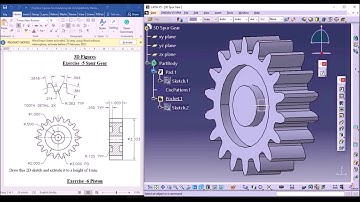 3D spur Gear in CATIA