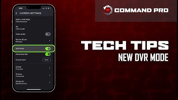 COMMAND PRO TECH TIP | How To Use DVR MODE