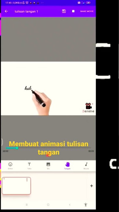 cara membuat animasi tulisan tangan