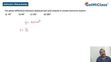 Phase Difference in SHM Explained KCET 11th Physics Simple Harmonic Motion
