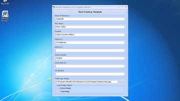 How To Use MS Word Business Card Template Software