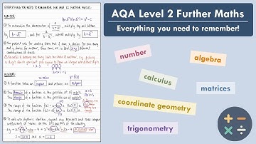 AQA L2 Further Maths - Everything you need to remember!