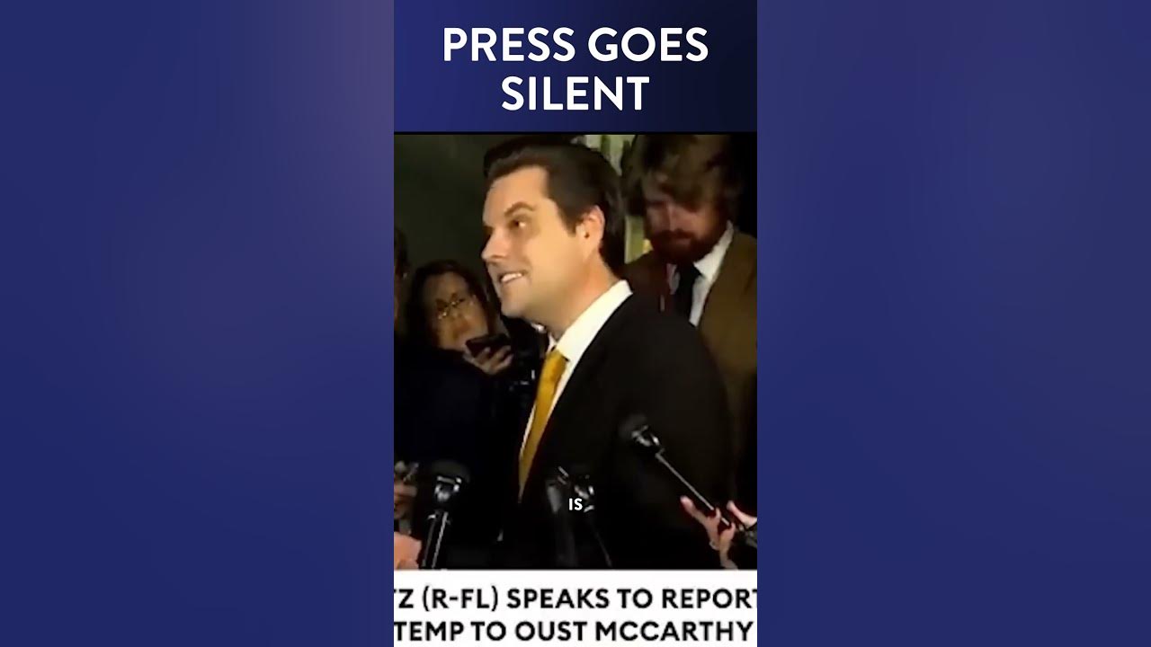 Press Have No Response When Matt Gaetz Lists Brutal Facts #Shorts