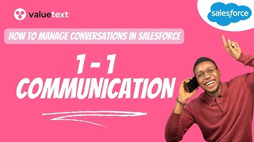 One to One conversation in salesforce. Send and receive SMS and WhastApp.