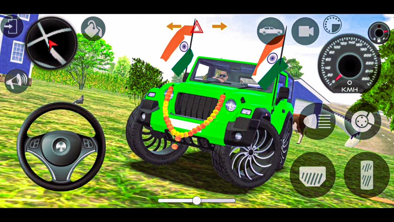 Modified Mahindra Thar😈Games:Indian Thar (Gadi Wala Games) Car Game Android Game