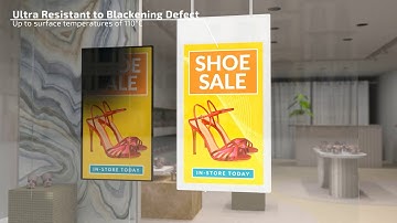 Luminati - Digital Advertising Display Screens - Hanging Double Sided Window Displays Video