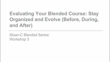 Blended Learning #3 - Introduction Video