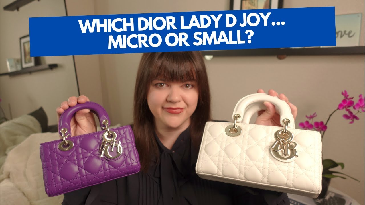 【サイズ感が可愛い♪】Dior★Lady D-Joyマイクロバッグ DIOR LADY D JOY SMALL VS. MICRO REVIEW - WHICH TO CHOOSE