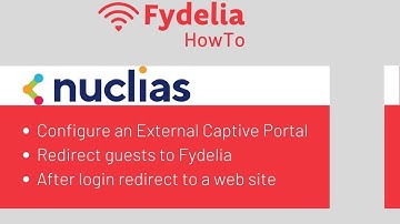 How to redirect D-Link Nuclias guests to a Fydelia external captive portal