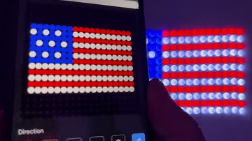 National Flag Scene Of Smart App Control Pixel RGB LED Curtain Lights #HelloFairyAPP #rgblights