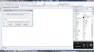 How to create RUN MENU in window form in c#.avi