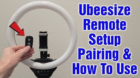 Ubeesize Ring Light Remote Setup, Pairing, And How To Use