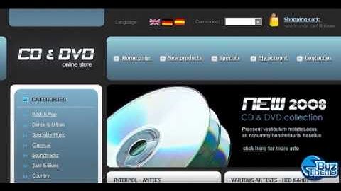 Download DVD Store OsCommerce Template by  Di TM osCommerce Templates