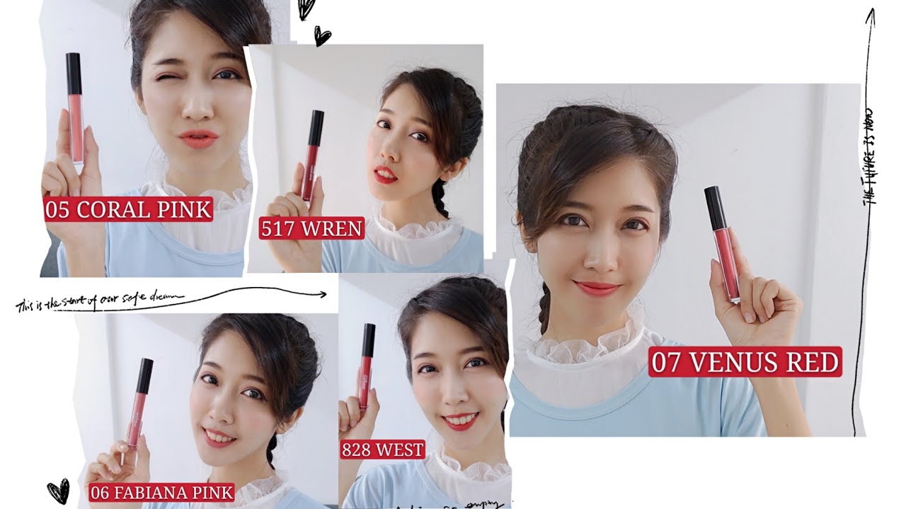 Lipstick Lip Gloss CollectionBrand Queen's Matte Lip Gloss口红影片💋