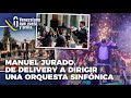 Manuel Jurado de delivery a dirigir una orquesta sinfónica - Venezolano que Vuela y Brilla