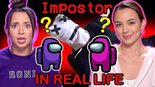 Among Us in Real Life! Who is the Impostor?   Merrell Twins Exposed