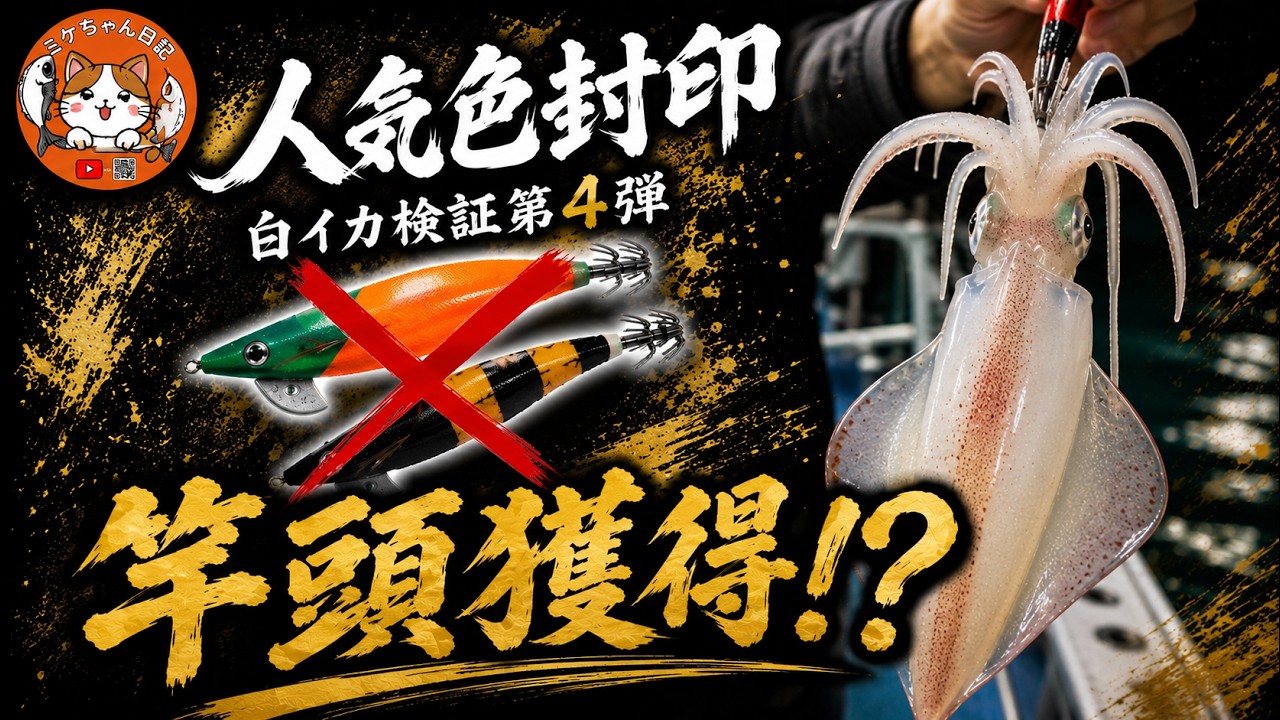 白イカ第4弾！人気エギ使用禁止で挑む極秘指令の結末 ＃イカメタル