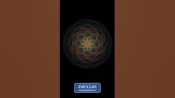 Particle swarm mandala python animation. #computerart  #mathart