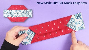 New Style Breathable Face Mask Sewing Tutorial | DIY 3D No Fog Easy Pattern Fabric Mask Making Ideas