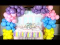 Color Block Balloon Garland Tutorial | Ice Cream Birthday Party Decor