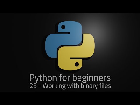 Python 3 - Episode 25 - Working with binary files
