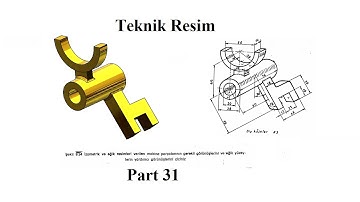 Solidworks tutorial Ex 31 Model, Geometric Shape from Teknik Resim