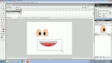 TUTORIAL MEMBUAT MATA BERKEDIP DAN MULUT BERGERAK PADA MACROMEDIA FLASH