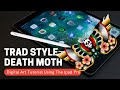 How to draw a Death Moth (digital art tutorial)