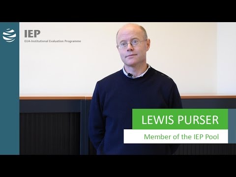 Institutional Evaluation Programme (IEP) - Lewis Purser, IEP Expert