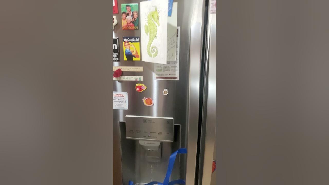LG Fridge Wont Stop Dispensing Ice & Water. YouTube